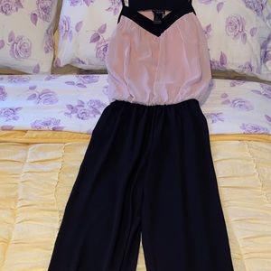 Enfocus Studio pink & black jumpsuit